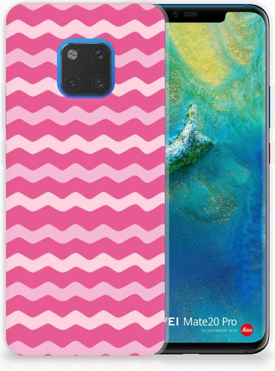 Huawei Mate 20 Pro TPU bumper Waves Pink