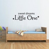 Muursticker - Sweet Dreams Little One - 40x127 - Zwart