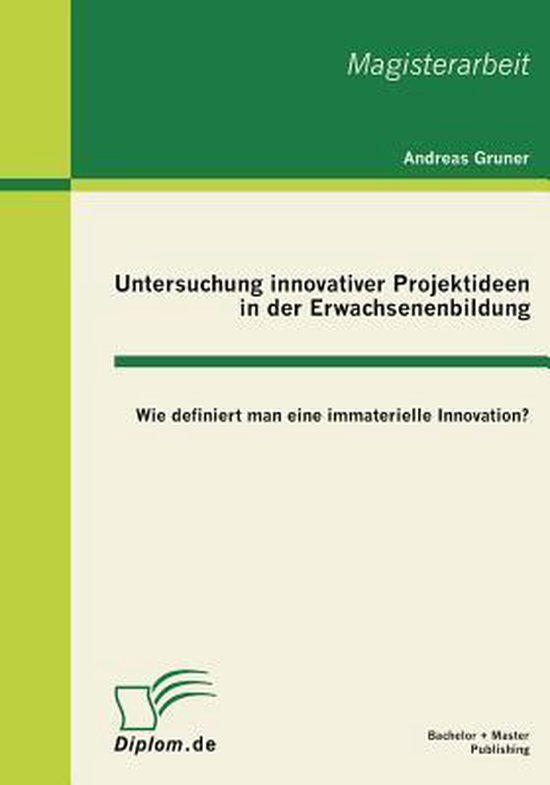 Untersuchung innovativer Projektideen in der Erwachsenenbild ... - cover