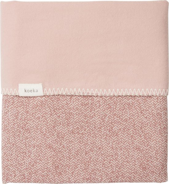 Banzai Bestrooi En Koeka Baby dekentje ledikant Vigo flanel - oud roze/roze - 100x150cm |  bol.com