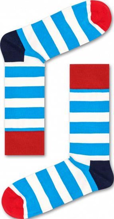 Happy Socks - Stripe Blauw - Maat 36-40