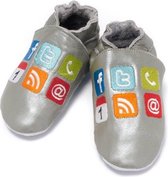Baby Dutch chaussures bébé argent médias sociaux