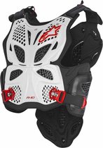 Alpinestars Body Protector A-10 White/Black/Red-XS/S