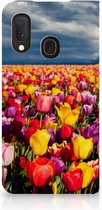 Geschikt voor Samsung Galaxy A20e Smart Cover Tulpen
