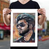 George Michael art print (50x70cm)
