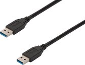 Ewent EC1021 USB-kabel 1 m USB 3.2 Gen 1 (3.1 Gen 1) USB A Zwart