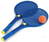 Plastic tennis set met soft bal