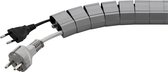 ALFACO FA-3000B (LFR01), Gestion des câbles réglable, Chemin de câbles, plastique dur, 50 pièces, 1,25 m, gris