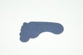 20 papieren decoratie voetjes marineblauw