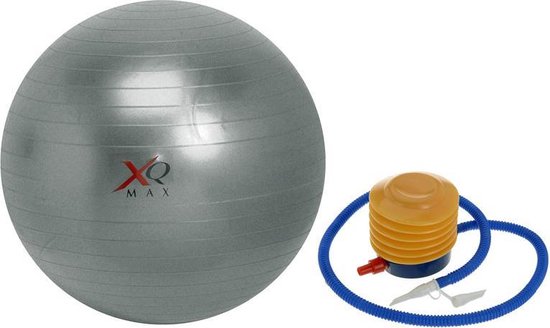 XQ Max - Anti-burst gym bal 75 cm zilver