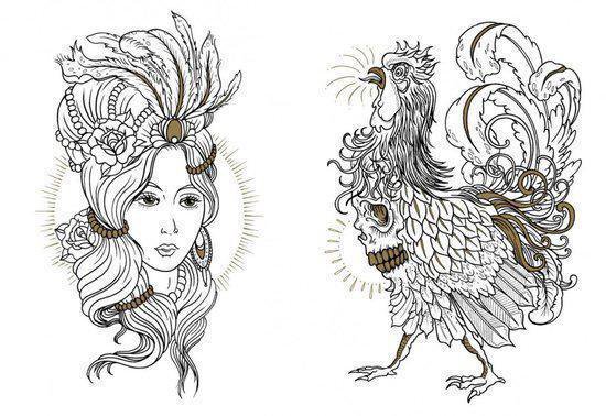 The Tattoo Adult Coloring Book