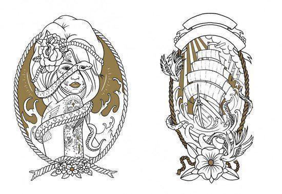 The Tattoo Adult Coloring Book