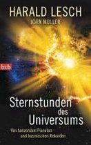 Boek 'Sternstunden des Universums' met een afbeelding van een explosie in de ruimte.