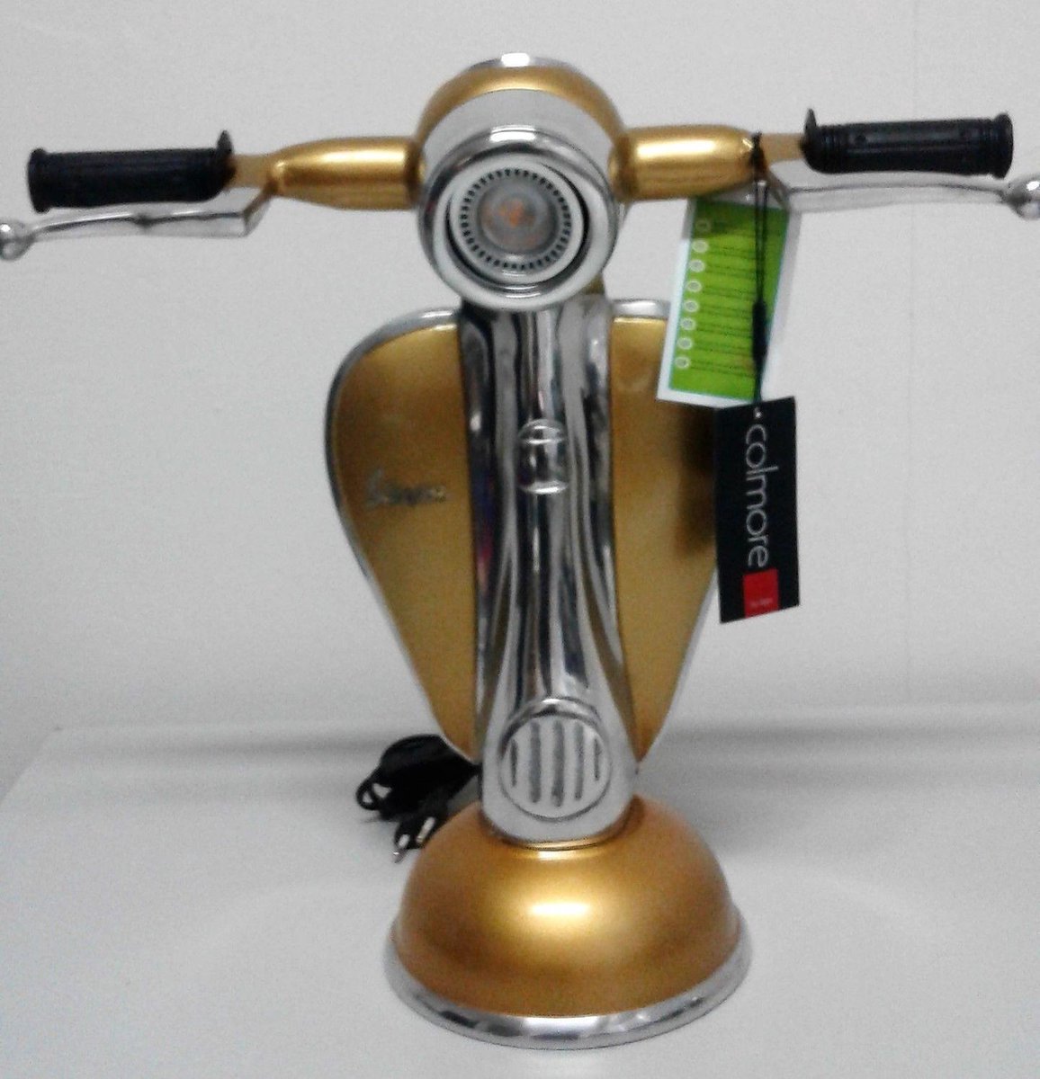 Bureaulamp Scooter Vespa - kleur goud - Colmore | bol.com