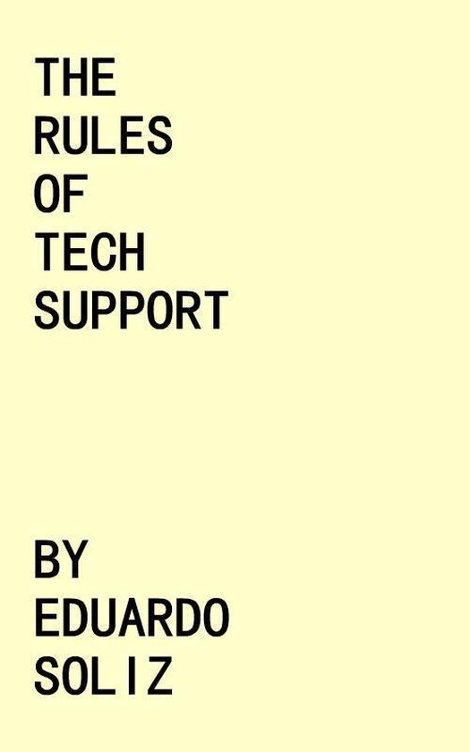 The Rules of Tech Support - cover