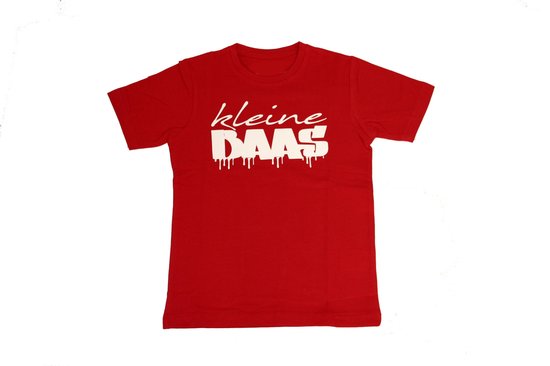 Kinder t'shirt rood tekst Kleine Baas | Maat 122 - 128 | Shirt | Kinder | T-shirt... | bol.com