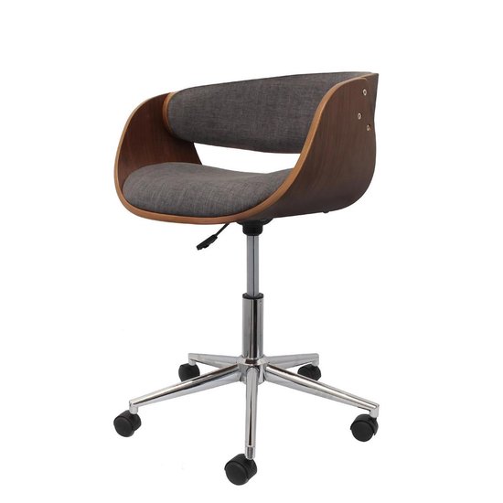 Luxe bureaustoel - Retro design - Hoogte instelbaar | bol.com