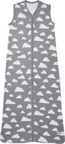 Meyco Zomerslaapzak - 90 cm - Little Clouds grijs