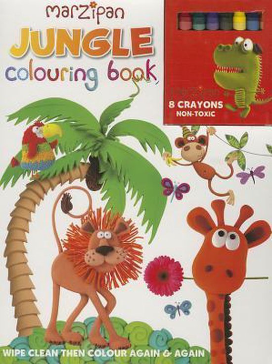 Jungle WipeClean Colouring Book and Crayon Set 9780755497584