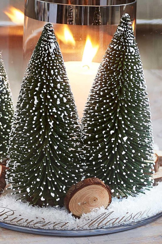 Maison Aspen - Kerstdecoratie - Kerstboom - Sneeuw - L | bol.com