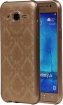 Goud Brocant TPU back case cover hoesje voor Samsung Galaxy J5