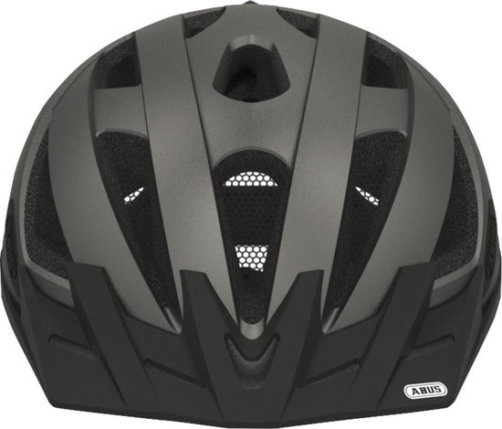 ABUS Pedelec 2.0 cityhelm - fietshelm met achterlicht en regenkap - voor stadsverkeer - voor mannen en vrouwen - grijs, maat L