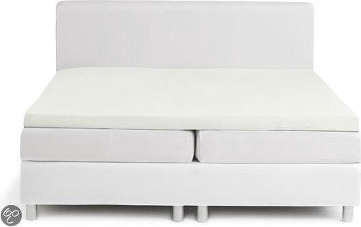 Topcover katoen 160 x 210 Ivoor Standaard - tot 8 cm matrashoogte - Nightkiss