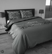 Dreamhouse Bedding Flanel Royal Luxury Grey Dekbedovertrekset 200x200/220 + 1 kussensloop 60x70 -Grijs