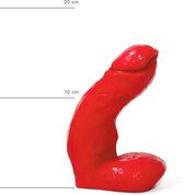 All Red Dildo 15 x 4 cm - rood
