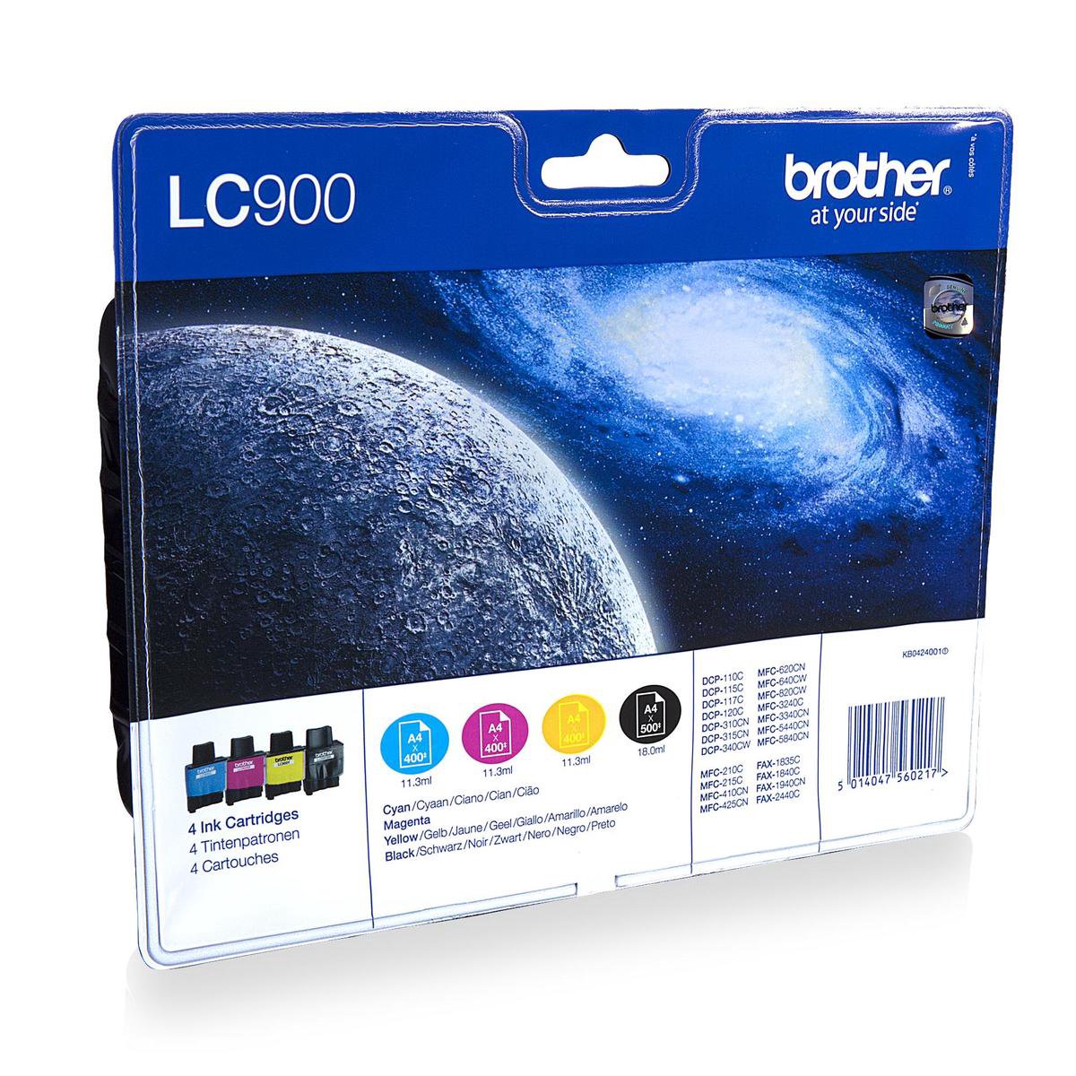 Brother LC900 Inktcartridge - Geel / Magenta / Cyaan / Zwart