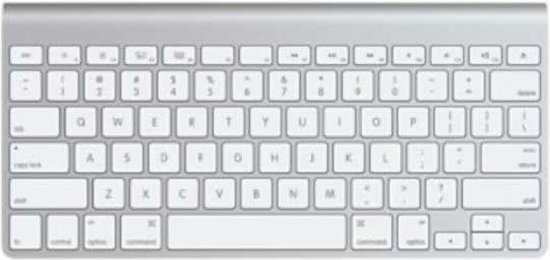 Scarp Bungalow entiteit Apple Wireless Keyboard MC184N/B - Draadloos Toetsenbord / Qwerty / Grijs |  bol.com