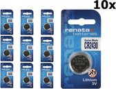 10 Stuks Renata CR2430 3v lithium knoopcelbatterij