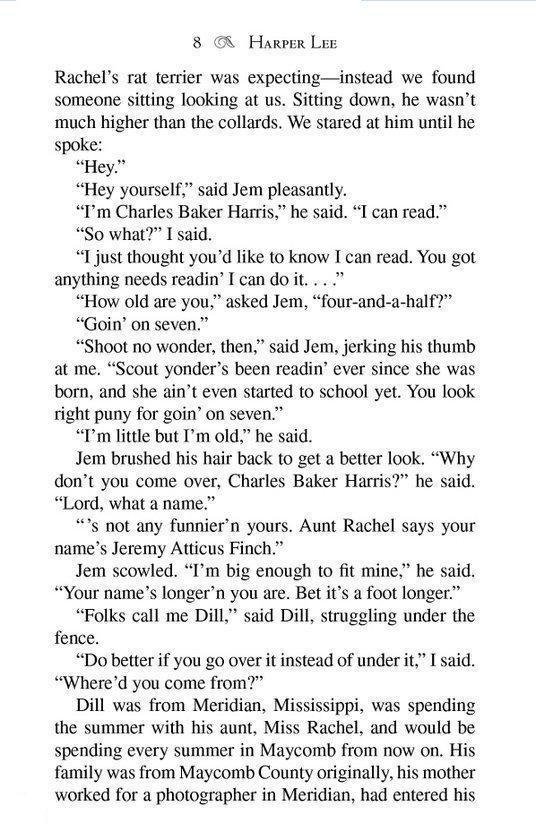 Page 8 de To Kill a Mockingbird.