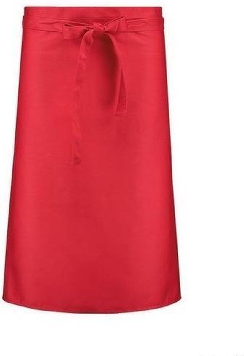 Benza Schort Kokssloof Neutraal Blanco - Rood (96 x 71 cm)