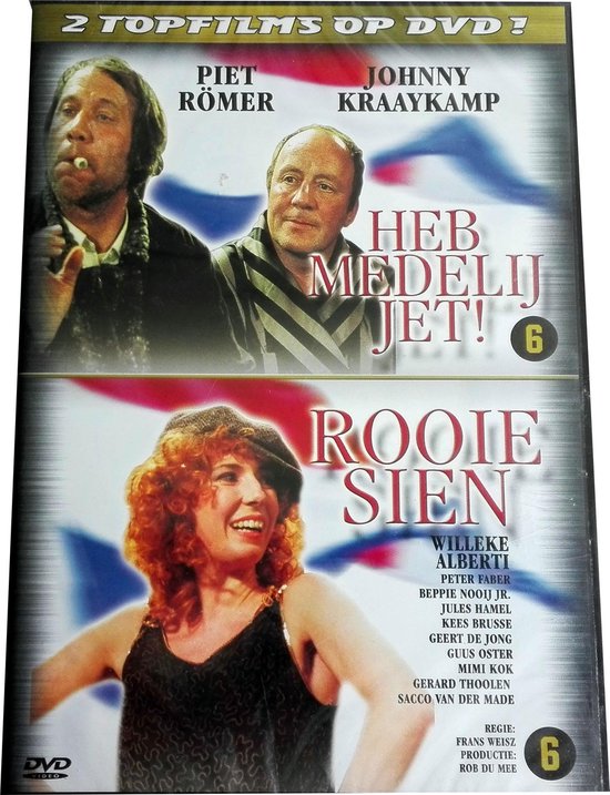 Heb Medelij, Jet! / Rooie Sien - 2 Topfilms op DVD! 2 Beroemden Nederlandse Evergreens! met Piet Römer Johnny Kraaykamp en Willeke Alberti Taal: Nederlands Nieuw!