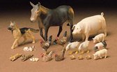 1:35 Tamiya 35128 Diorama-Set Livestock (18 animals) Plastic Modelbouwpakket