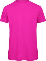 Senvi 5 pack T-Shirt -100% biologisch katoen - Kleur: Fuchsia- XL