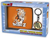 DRAGON BALL - Pck Wallet + Keyring Goku