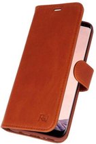 Bruin Rico Vitello Echt Leren Bookstyle Wallet Hoesje voor Samsung Galaxy S8