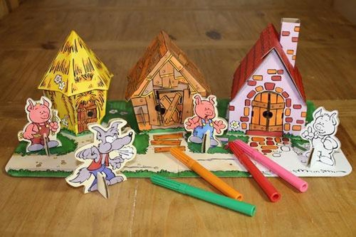 Calafant Vouwset Level 2 Medium: De Drie Biggetjes