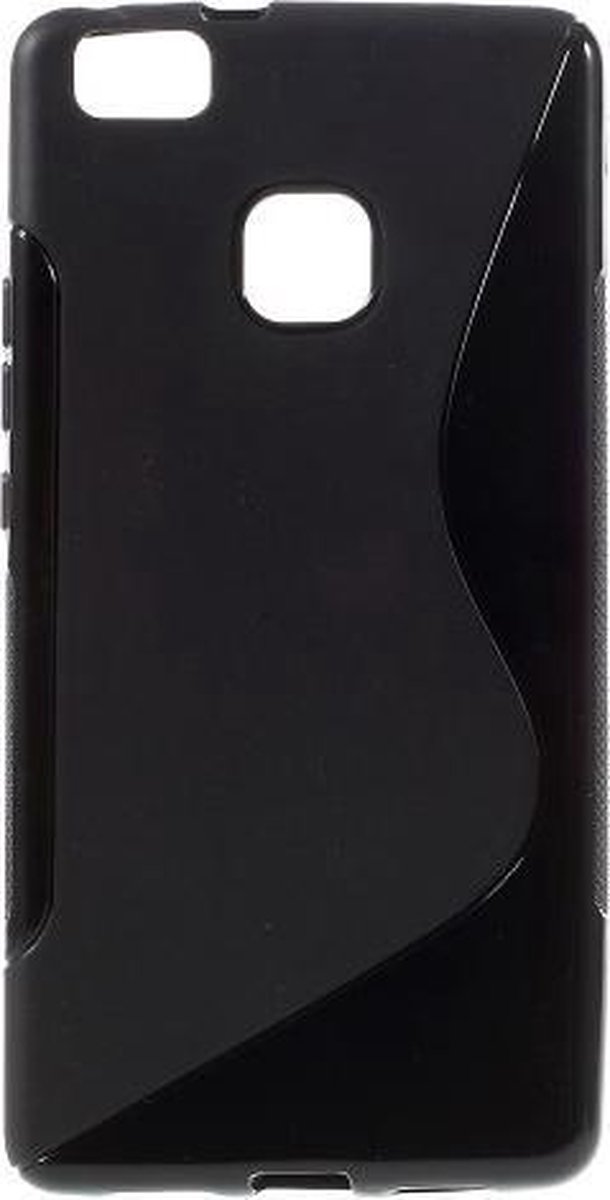Comutter silicone case hoesje Geschikt voor: zwart Huawei P9 Lite
