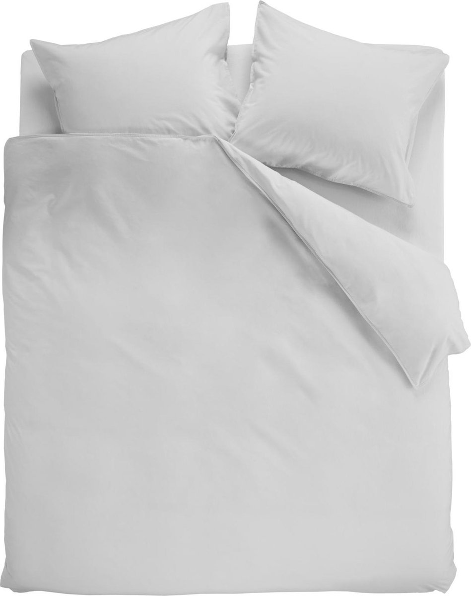 Beddinghouse Basic Dekbedovertrek - Litsjumeaux - 240x200/220 cm - Light Grey