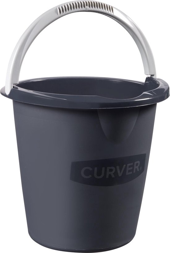 Curver Basic Emmer - 10 L - Antraciet