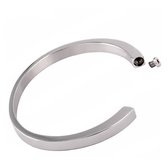 As armband met afsluitbaar compartiment RVS