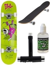 Enuff Skateboard MINI + Pack Entretien - Skully Green