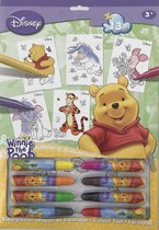 Winnie the Pooh kleurboekje - Disney kleurboek met stiften