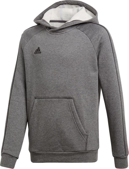 adidas Core 18 Hooded Sports pull casual - Taille 140 - Unisexe - gris
