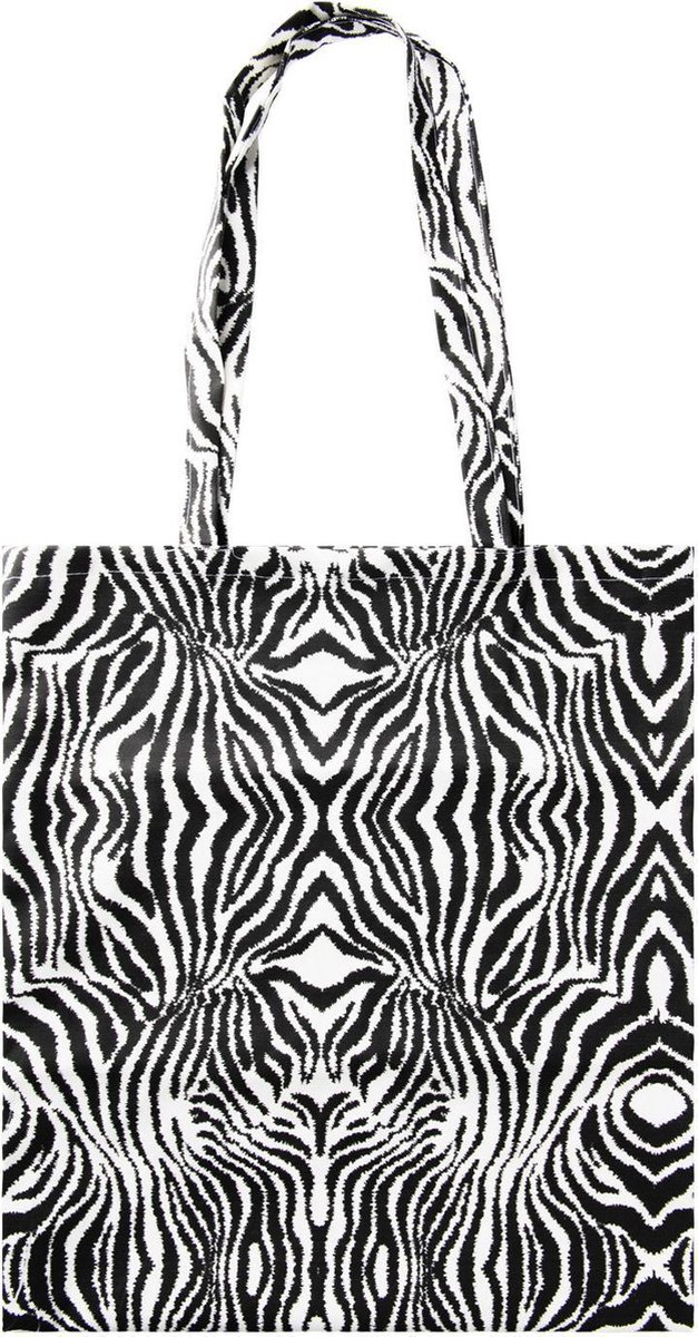 Zebra print katoenen tas | bol.com