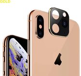 voor iphone X/Xs/Xs Max nep cameralens iPhone 11 Pro - goud