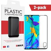 2-pack BMAX geschikt voor OnePlus 7 Pro Screenprotector / Full Cover Beschermfolie / Ultra Clear PET / Onzichtbaar Display Folie